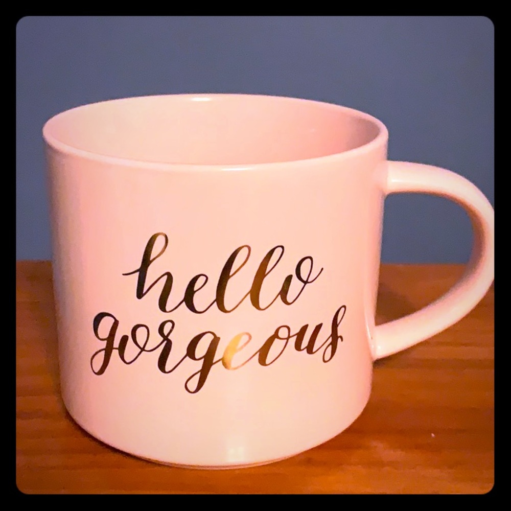 Pink “Hello Gorgeous” Mug